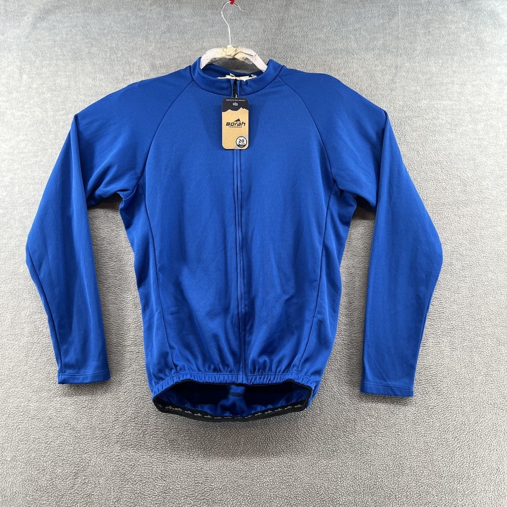 Borah Teamwear Men's Pro Cycling Jersey Medium Med (9433-B) Micro Grid NWT